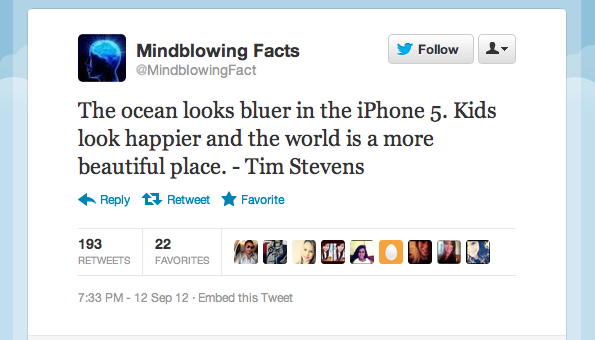 Twitter, Apple, iPhone 5